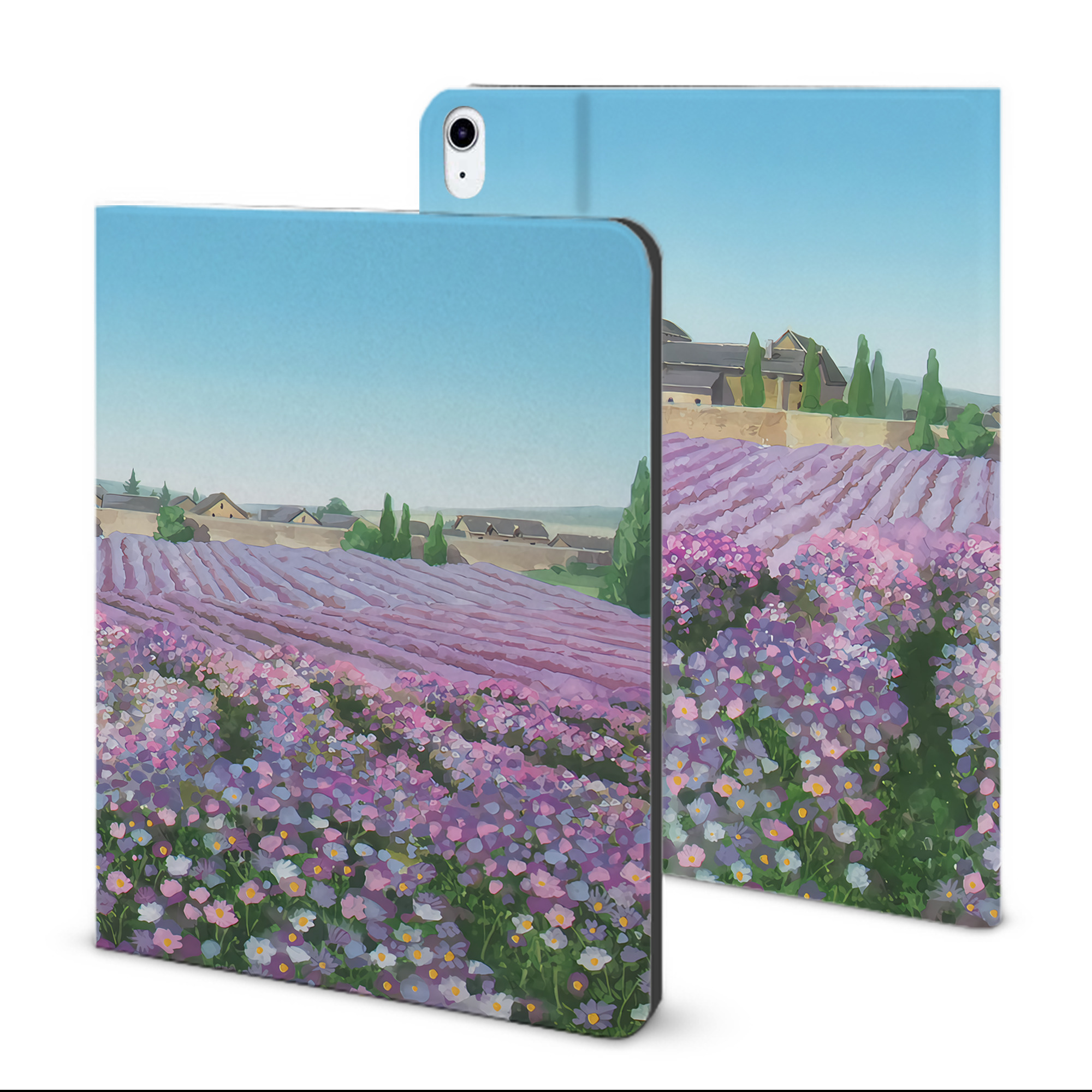 （画像用） 葬送のフリーレン Frieren IPad ケース ブック型 PUレザー TPU 耐衝撃 軽量 薄型 ペン収納なし 全面保護 IPad 各モデル対応